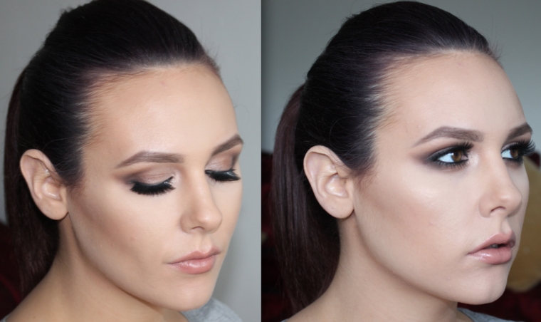 Brown Smokey Eye + Intense Contouring
