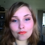 Soft Pink Eyes and Orange Lip