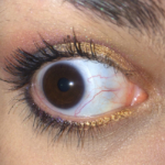 Gold and Navy Smokey Eye