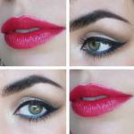 Classic Red Lips and Winged Eyeliner