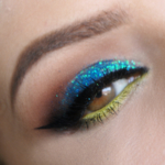 Light Green and Blue Glitter