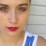 Bronze Smokey Eye & Red Lip.
