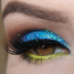 Light Green and Blue Glitter