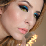 Light Green and Blue Glitter