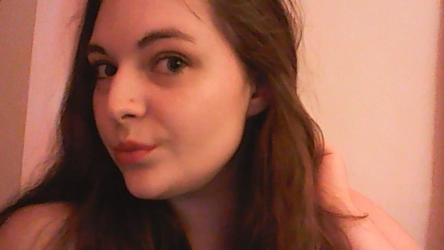 Brown Shadows with a Glossy Red Lip