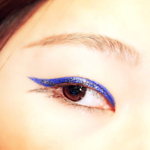 Edgy Glitter Liners Look
