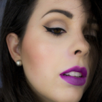 Classic Makeup & Purple Lips