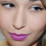 Glitter Silver and Purple Lipstick