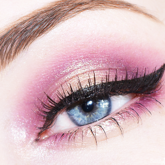 Pink & Gold Flirty Eyes Valentine's Day Makeup Look