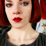 Rose Gold Metal Cat Eye