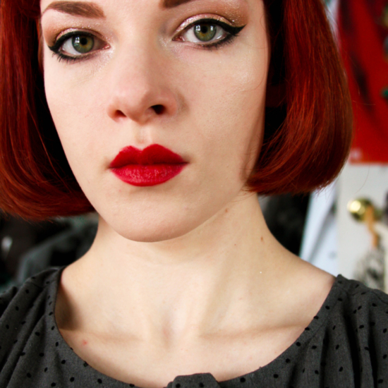 Rose Gold Metal Cat Eye