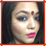 Blue Smokey Eyes + Bright Pink Lipstain