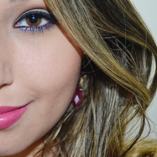Simple Eyeliner With Pink Lipstick