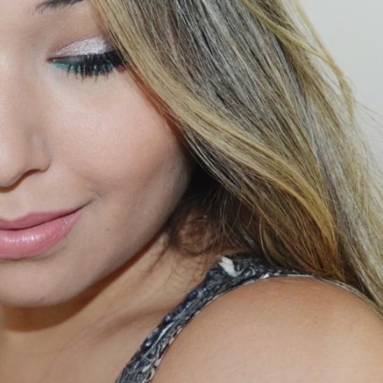 Pink Makeup with Green