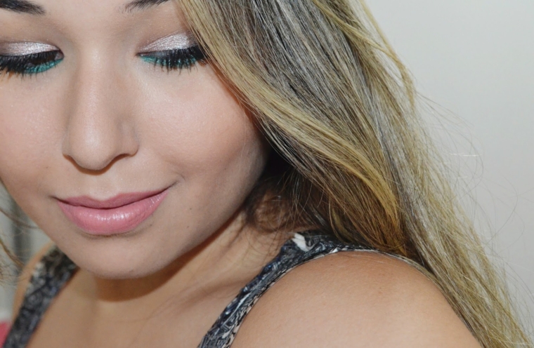 Pink Makeup with Green