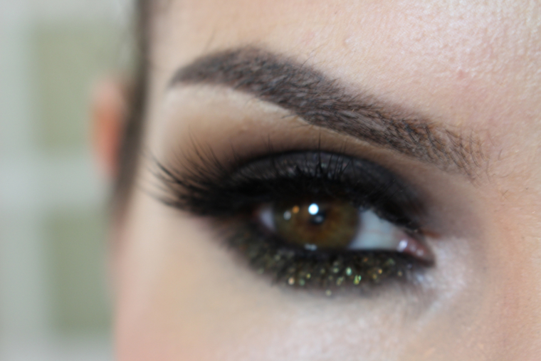 Dark Brown Gold Sparkles