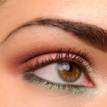 Pretty Pinks with Green Eyeliner