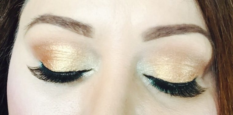 Metallics with a POP of Aqua Blue