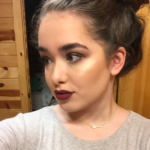 Glowy Gold and Red Holiday Look