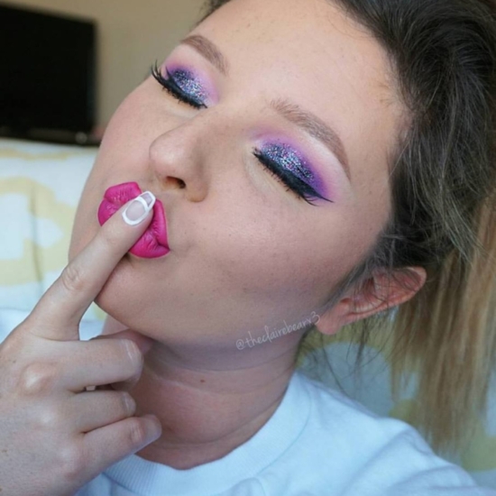 Galaxy inspired smokey eye