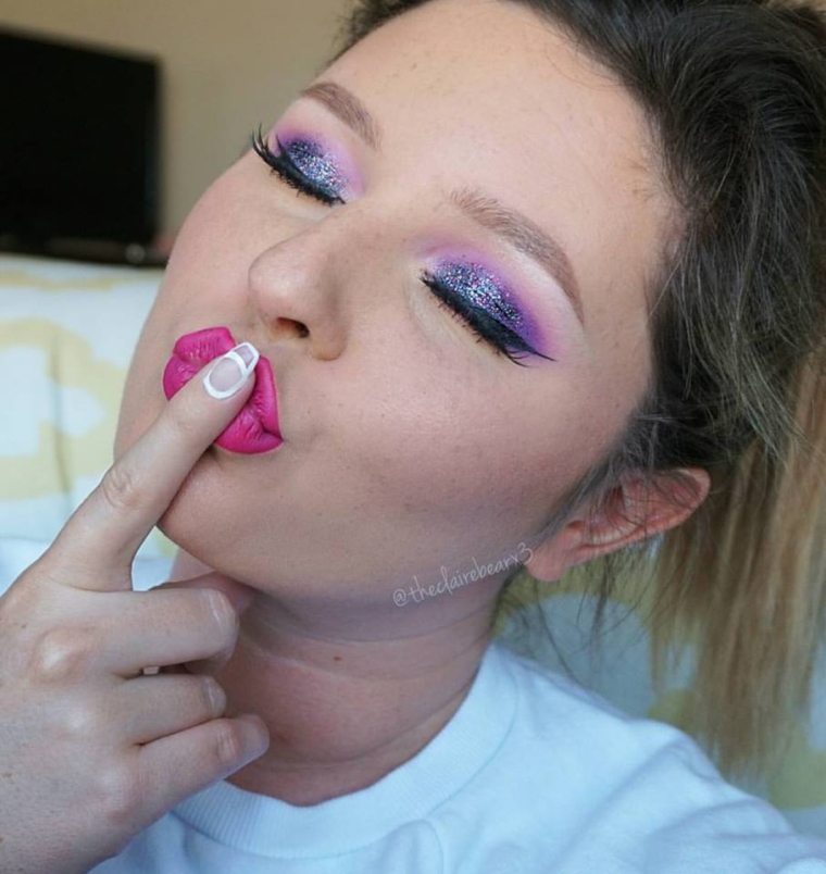 Galaxy inspired smokey eye