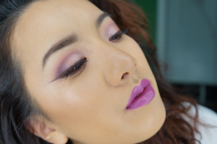 purple/peach