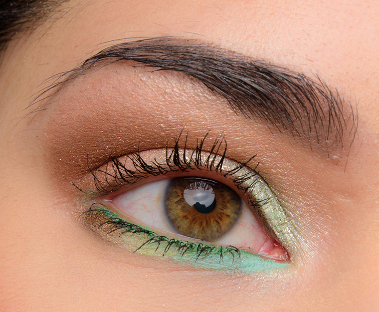 MAC Soft Serve Shadows with a Pop of Green