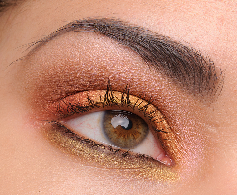 MAC Gold & Copper Eyeshadow Look