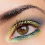 A Tropical Green & Blue Eye Look