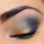 Champagne, Tarnished Gold, & Blue Glitter Eyes with Urban Decay Moondusts