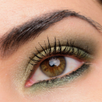 A Gradient of Greens + Coral Lips