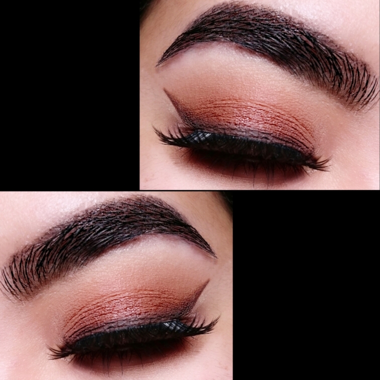 All matte fall makeup with smoked out wing