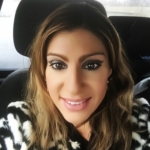 Silver metallic eye look