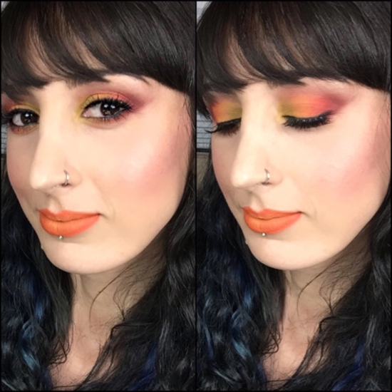 Sunset orange ombré