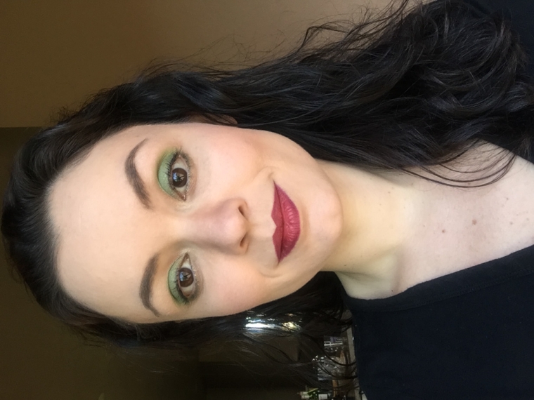Green goth goddess