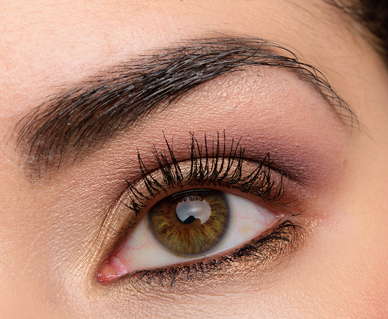 A Gold & Mauve Eye Look with Persona Identity