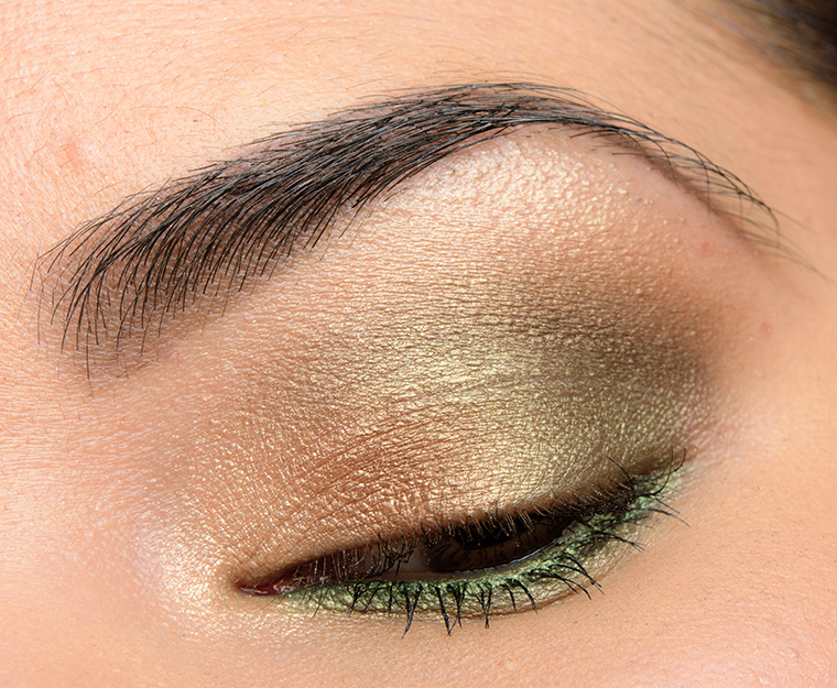 A Bronze & Green Look with Coral Accents