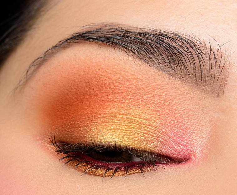 A Bright Pink, Yellow, & Copper Eye with Juvia's Place The Magic Palette