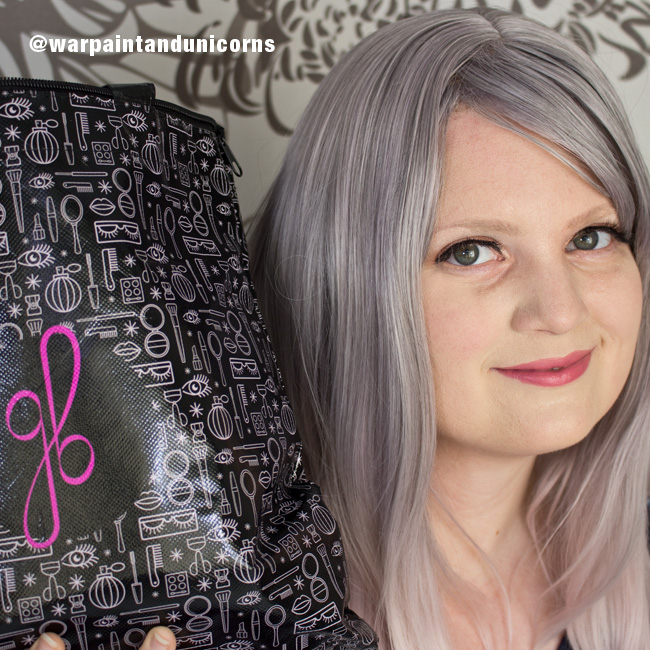 Peach with Grey hair