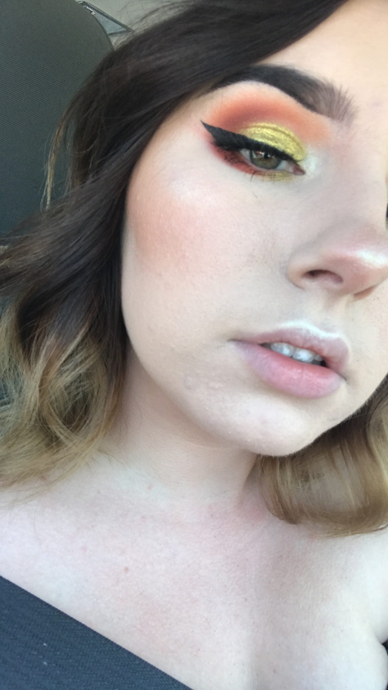 Green n orange glam <3