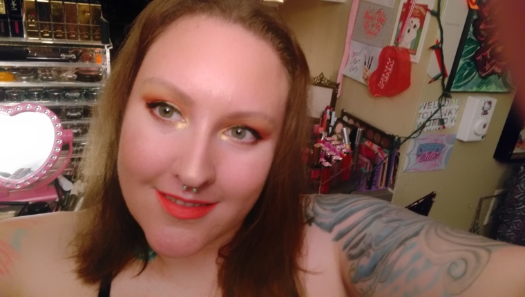 Warm orange fiery eyes