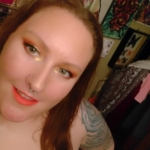 Warm orange fiery eyes