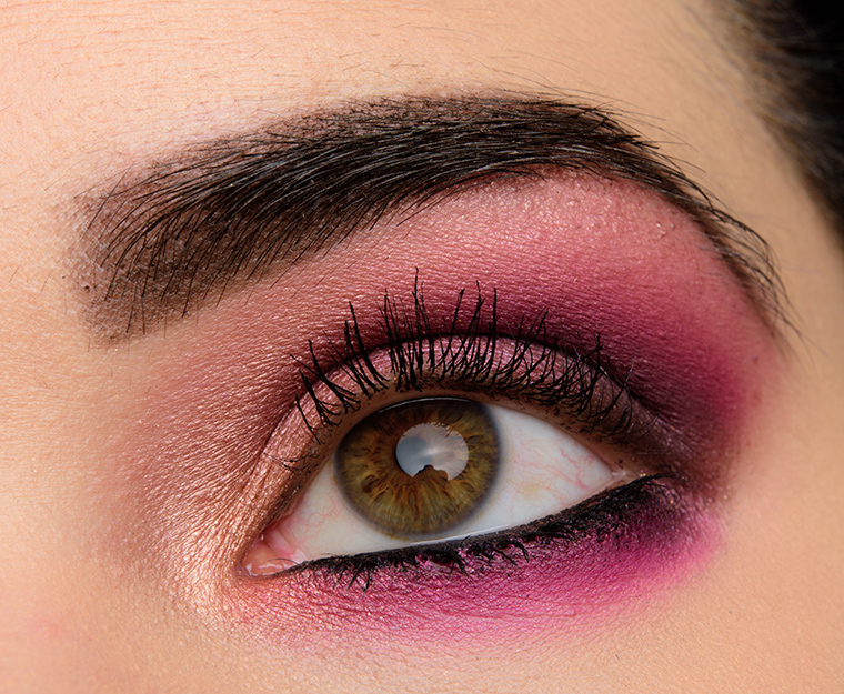A Pink, Plum, & Purple Eye with Make Up For Ever Artist Color Shadows