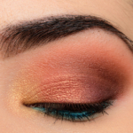 A Gold, Copper, & Brown with Pop of Teal using Wet 'n 'Wild Not a Basic Peach