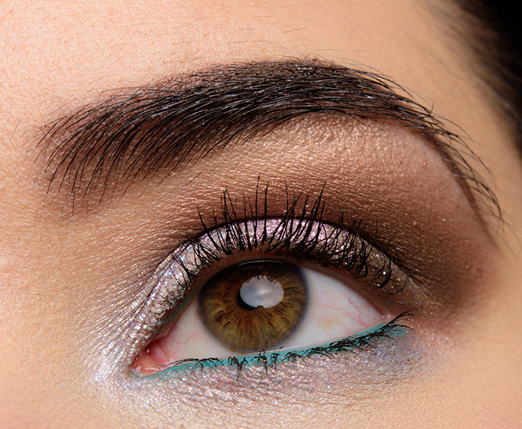 A Sparkling Silver, Lavender, & Brown Eye with Stila & Smashbox