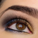 A Smoky Gold & Blue Eye with Coloured Raine Cheers to the Beauty
