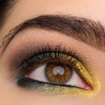 A Gold & Green Eye with Coloured Raine Cheers to the Beauty