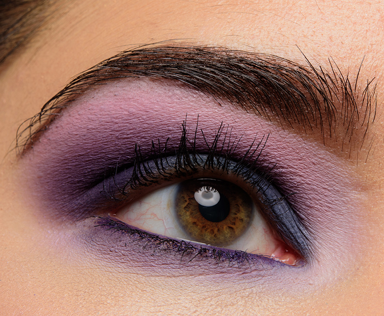A Smoky, Purple & Blue Look with Viseart Cool Mattes 2