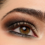 A Warmer, Smoky Eye with Luminous Skin featuring Melt Gun Metal & Dark Matter