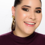 A Warmer, Smoky Eye with Luminous Skin featuring Melt Gun Metal & Dark Matter